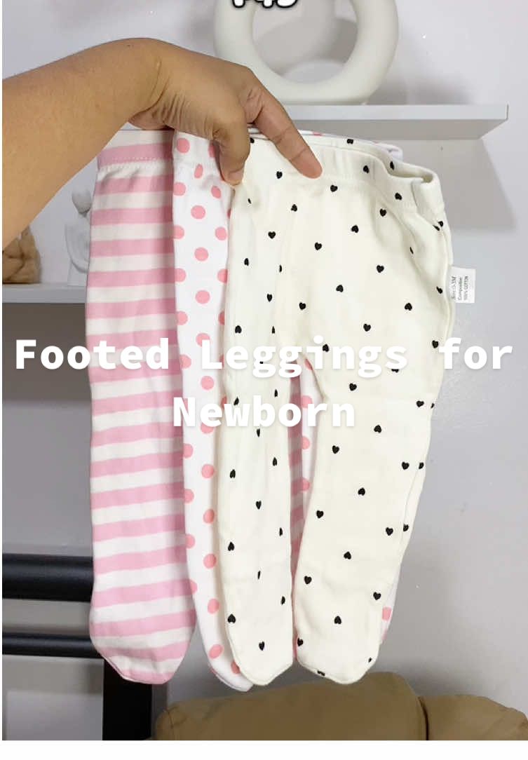 Ganda ng fabric, cotton, ang lambot talaga. Perfect talaga pang newborn😍 #footedleggings #pajamaforbaby #infant #babyclothes                       Disclaimer: Prices may change once the promotion ends. The creator is not responsible for any price adjustments made at the seller’s discretion.