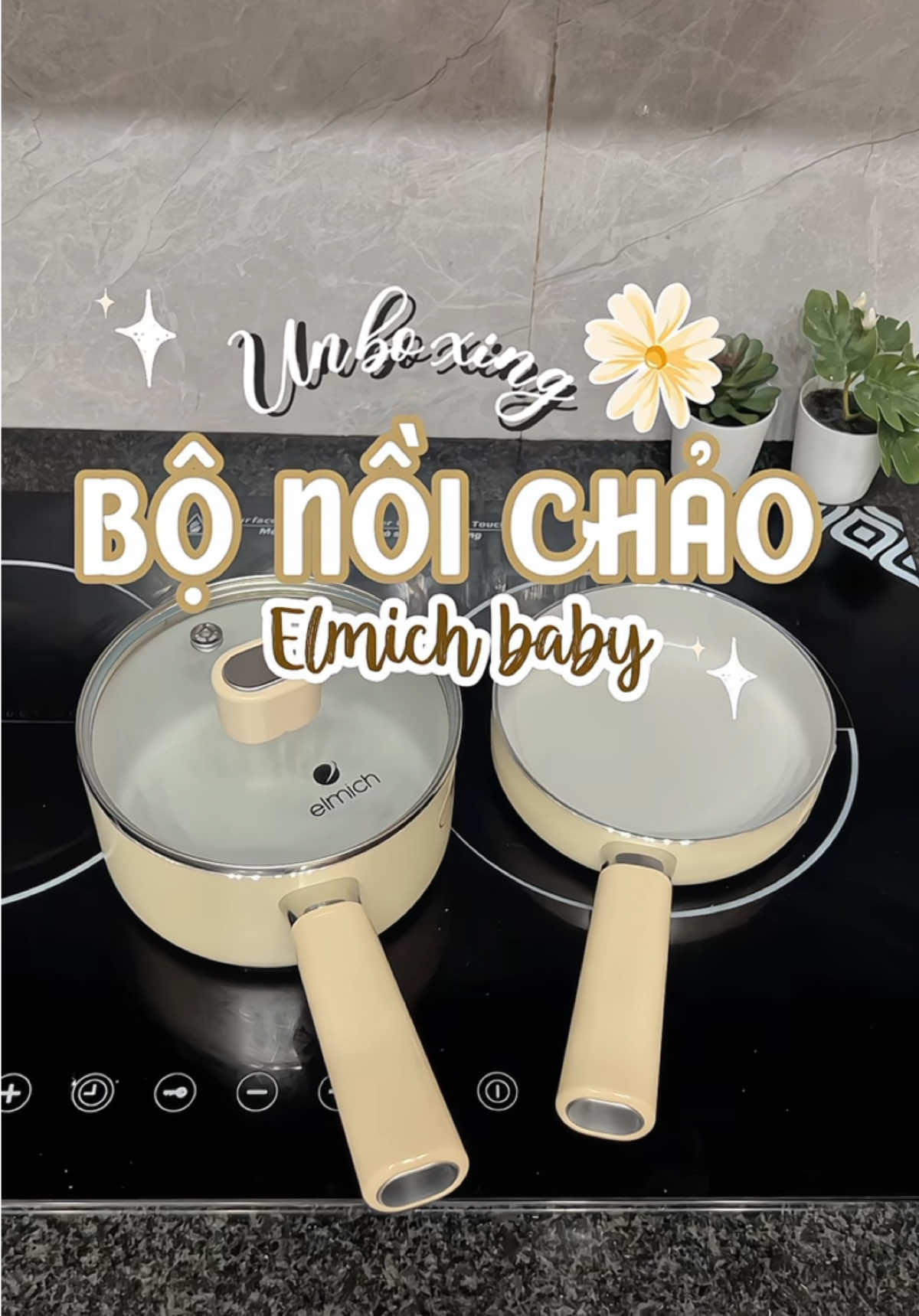 Tậu thêm bộ nồi xinh đẹp này lấy cảm hứng nấu ăn cho em bé thôi👩🏻‍🍳. #mebimnauan #elmich #noichaoelmicbaby #noielmichbaby #xuhuong #unboxing 