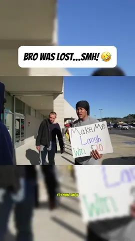 Bro Was Gone! 😭😭YT: Ryhino swole, video called Make Me Laugh Win $$$ In The Hood! #fyp #makemelaugh #makemelaughchallenge #foryoupage #fypage #laugh #challange #