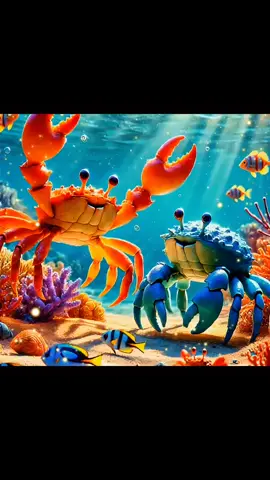 Cute crabs dance 🦀🐠😍 #cuteness #adorable #cute #sweet #sweetness #animalsoftiktok #underwater #cuteanimals #fyp #crabdance #cutedance #ikoikochallenge  #foryou #dance #funny 