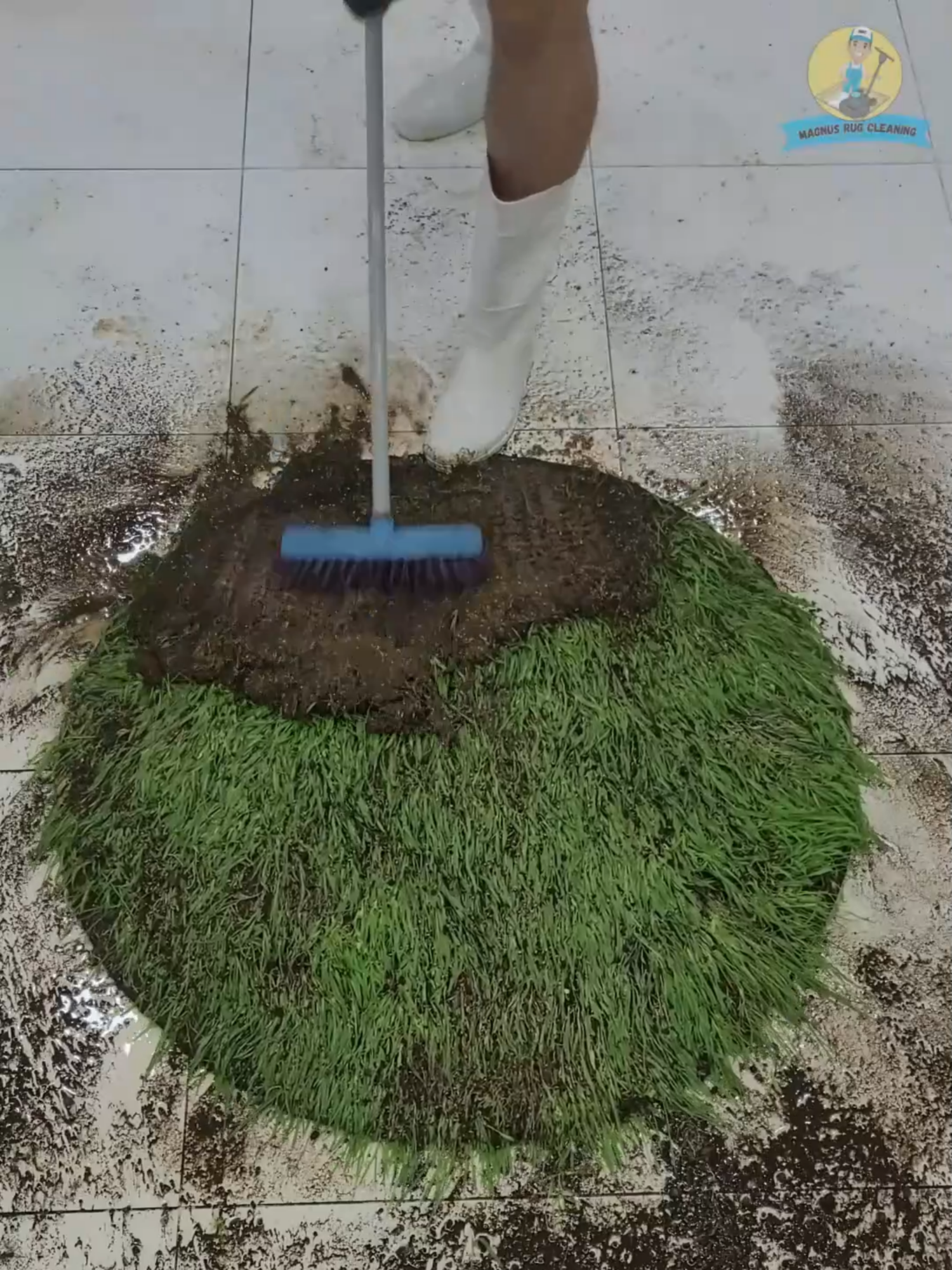 Cleaning Satisfying Carpet Grass Ball #asmr #rugcleaning #satisfyingvideos #asmrsounds