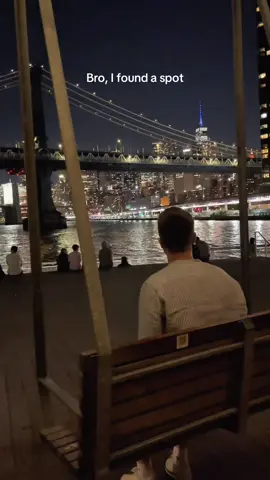 POV: You found the most peaceful spot in NYC ✨🌉 Imagine this: You’re sitting on a gently swinging bench at Pier 35, the cool night breeze on your face, the Brooklyn & Manhattan Bridges glowing in the background, and the city lights reflecting on the water🌃💫 New York is always loud and chaotic, but this hidden gem lets you slow down and just take it all in. No crowds, no rush - just you, the skyline, and the sound of the waves 🌊 📍 Pier 35, Lower East Side – One of NYC’s best-kept secrets 🌙 Best time to visit: After sunset for the perfect view 🛋️ Tip: Grab a seat on the swinging benches & enjoy the city like never before Would you add this to your NYC bucket list? Let me know in the comments👇 ✨ Follow @Fabletrips for more hidden gems & travel inspiration✈️💙 #fabletrips #nycviews #nyc #newyork #newyorkcity #us #unitedstates #pier35 #travel #travelusa #travelnyc #viral #fyp 