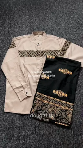 1 set udah dapet sarung + baju koko!! Bahannya bagusss, jahitan rapi, cocok dipake di bulan ramadhan ini atau jadi hampers hari raya lebaran💗🌙 #sarko #sarkoci #sarungpria #bajukoko #lebaran2025 #ramadhan2025 #hamperslebaran #outfitideas #ootdideas 