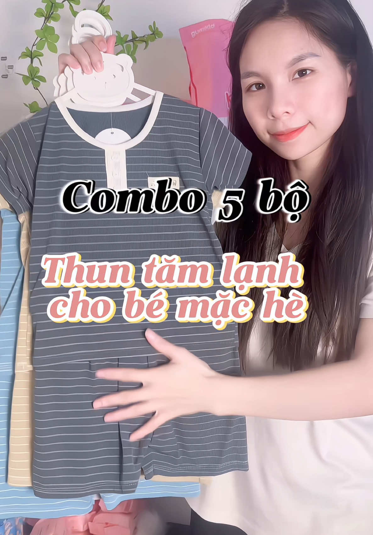 Chất mềm mát phù hợp con mặc hè lắm nè các mom #mebimsua #bothunlanhchobe 