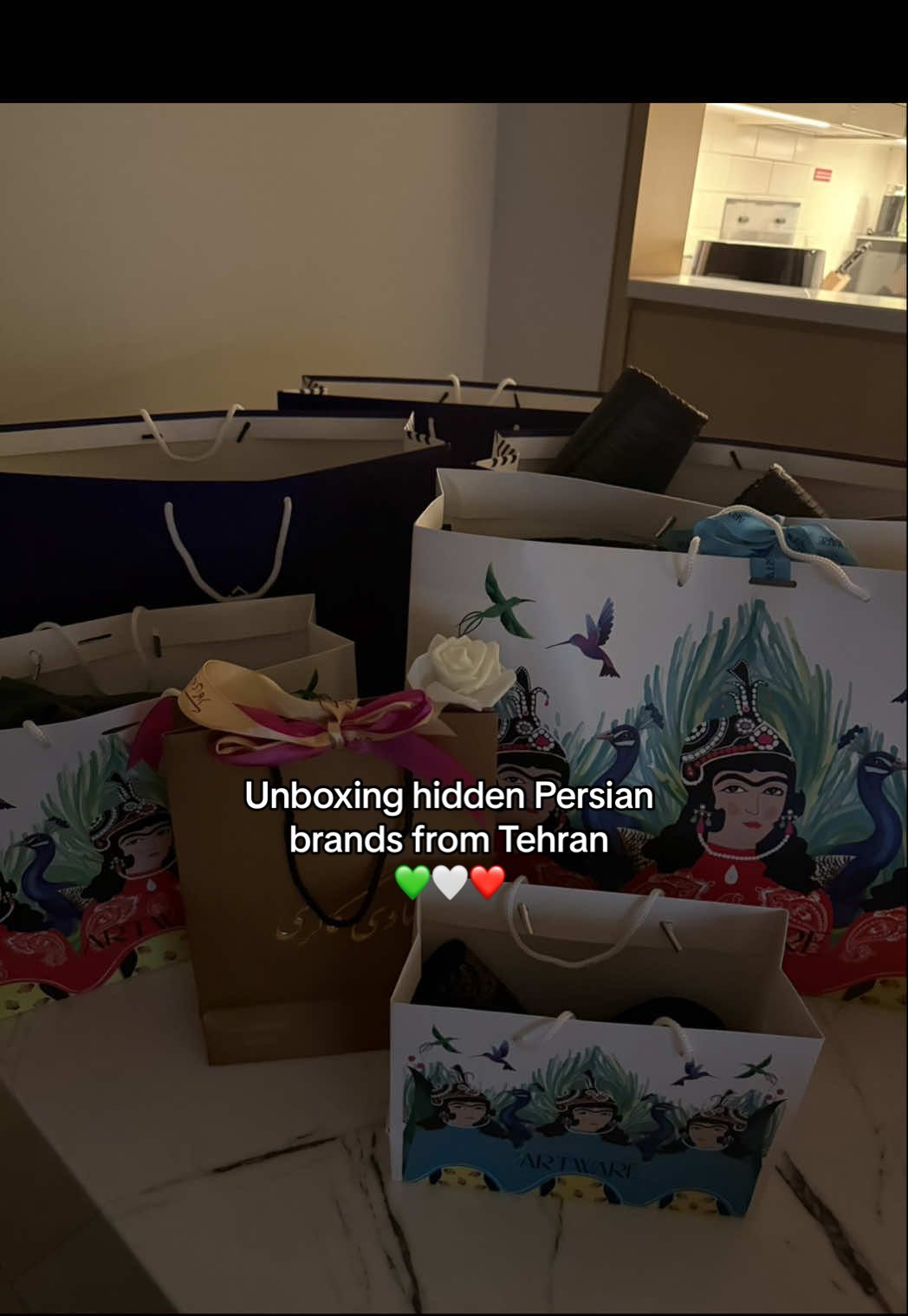 Let’s give these beautiful designers the recognition they deserve ❤️ #fyp #tehran #persian  #unboxing #iraniantiktok #design #clothes 