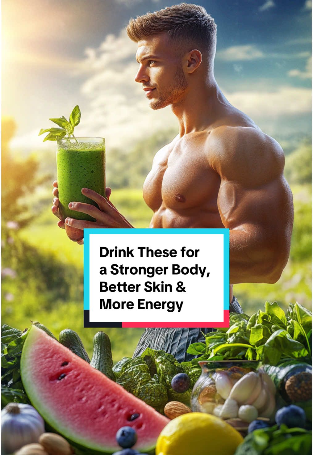 Boost your health with these power-packed drinks! 💪🥑 Try these natural ingredients for stronger muscles, better skin, and more energy. 🌿✨#healthtips #wellness #nutrition 