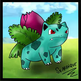 DIA 5 APRENDIENDO A DIBUJAR EN LA TABLET! #ivysaur #dibujopokemon #drawpokemon #ivysaurart 