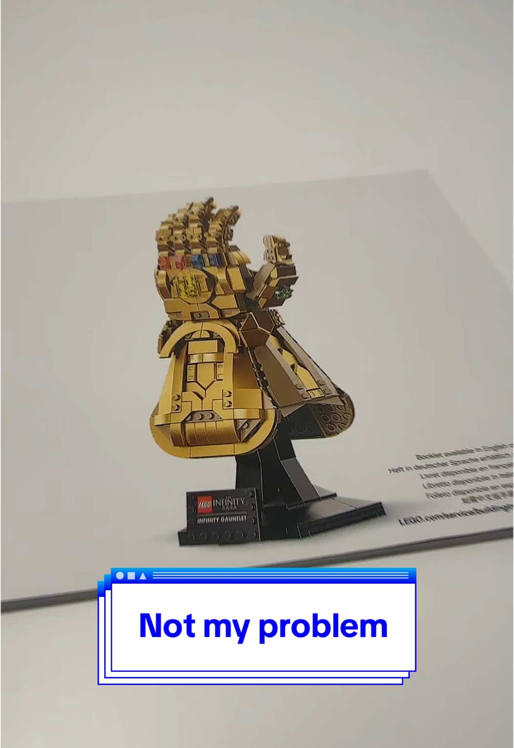 Not my problem #lordofthebrick #lego #infinitygauntlet #moc #marvel #toilet #afol 