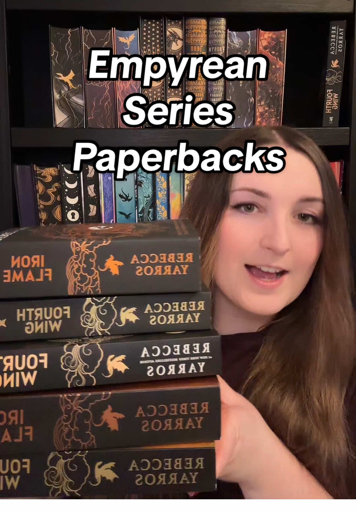 Empyrean series paperbacks Editions mentioned in order: - International Fourth Wing & Iron Flame (pocket paperbacks) - US/Canada Fourth Wing - Exported edition Fourth Wing & Iron Flame #BookTok #fourthwing #ironflame #onyxstorm 