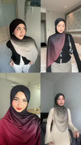 Pashmina gradasi🤍💫 #pashminagradasi #pashminaombre #ootdhijab #raya2025 #lebaran2025 