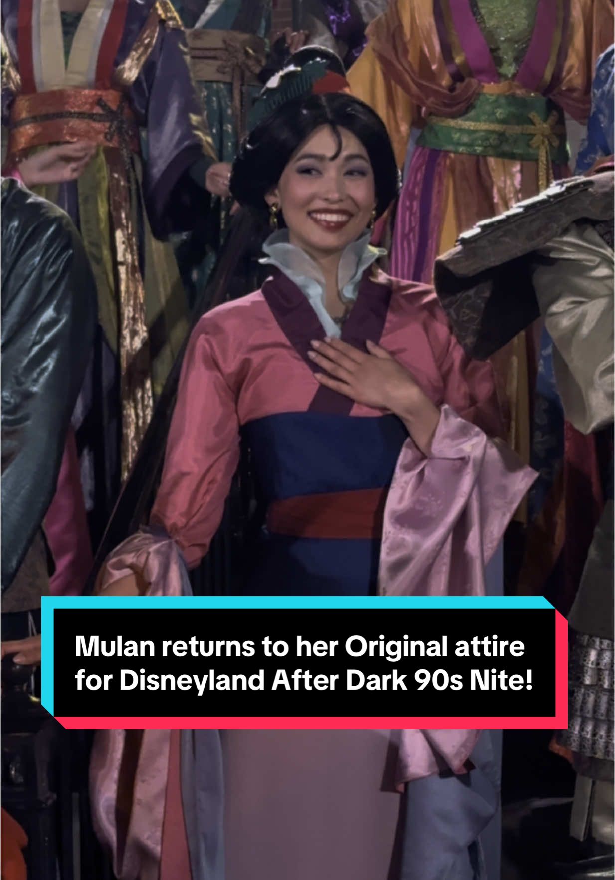 Mulan looks great! Miss this look! #disneyplus #disneylandafterdark #disneylandresort #disneymagic #disneymagicmoments #magickey #magickeyholder #disneyparks #disneycalifornia #disneylandtiktok #disneylandpark #mulan 