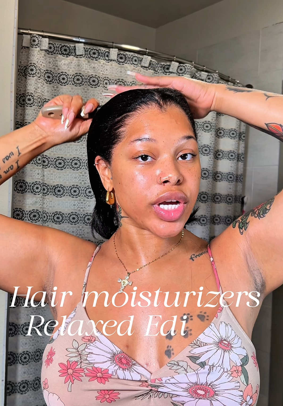 Products that my relaxed hair LOVES ✨ #nighttimeroutine #relaxedhaircare #washdayroutine 