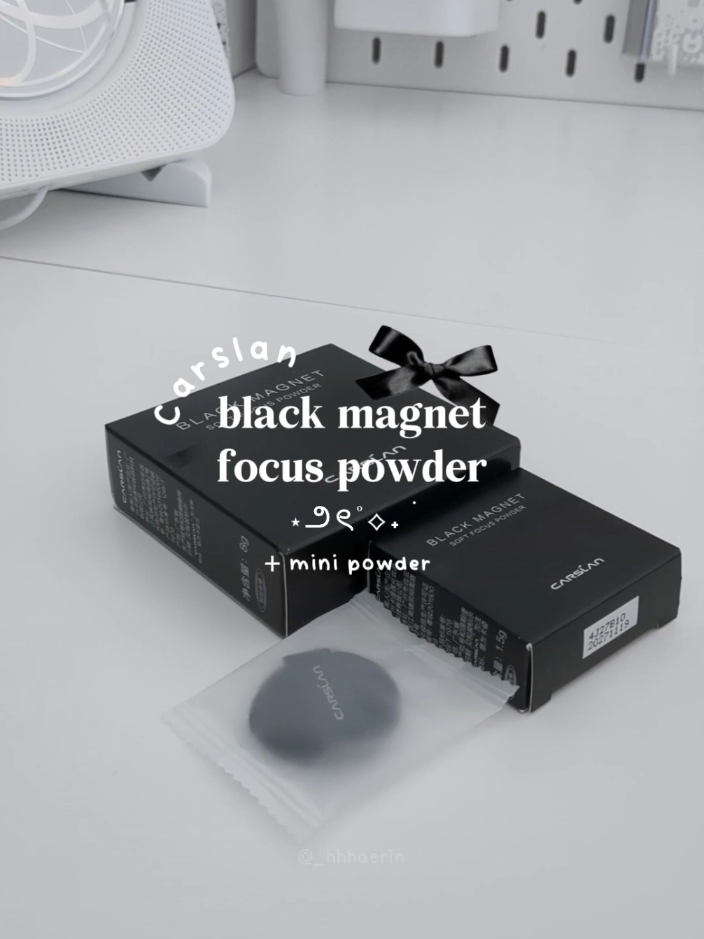 i love the mini one its my baby @carslan_us  #powder #carslanpowder #carslanwaterproofpowder #tiktokshop #asmr #transclucentpowder #reccomendation #blurring #blurringpowder #kbeauty #jbeauty #cbeauty #makeup #sephora