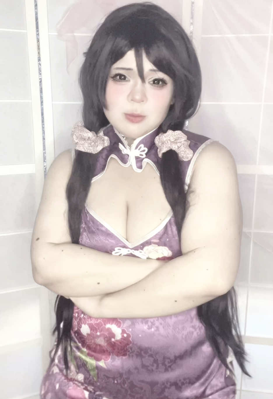 Someone please send me motivation to style my wigs 😔👉 #lovelive #nozomi #cosplay #tojonozomi #lovelivecosplay #nozomicosplay #germancosplayer #plussizecosplayer #hikajen 