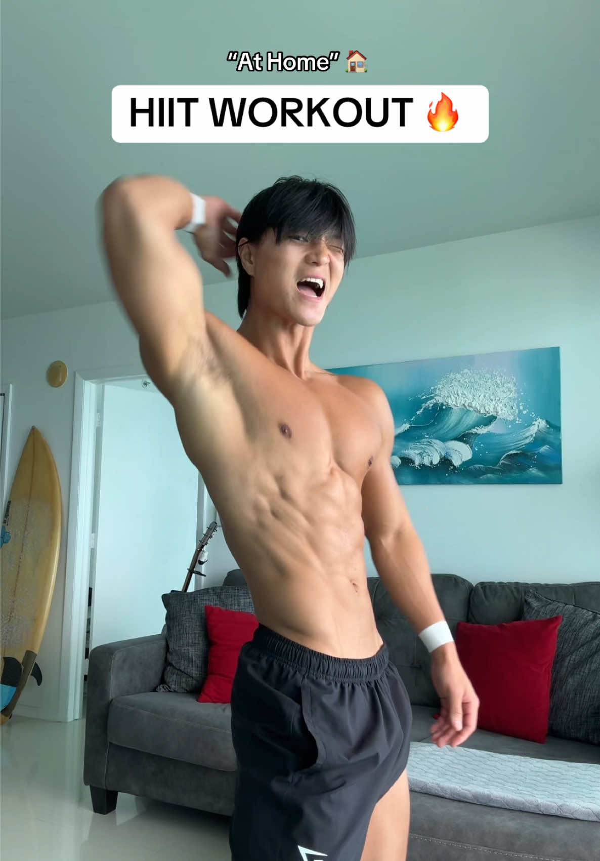 Heart rate pumping! 🫀#jparkfit #athome 