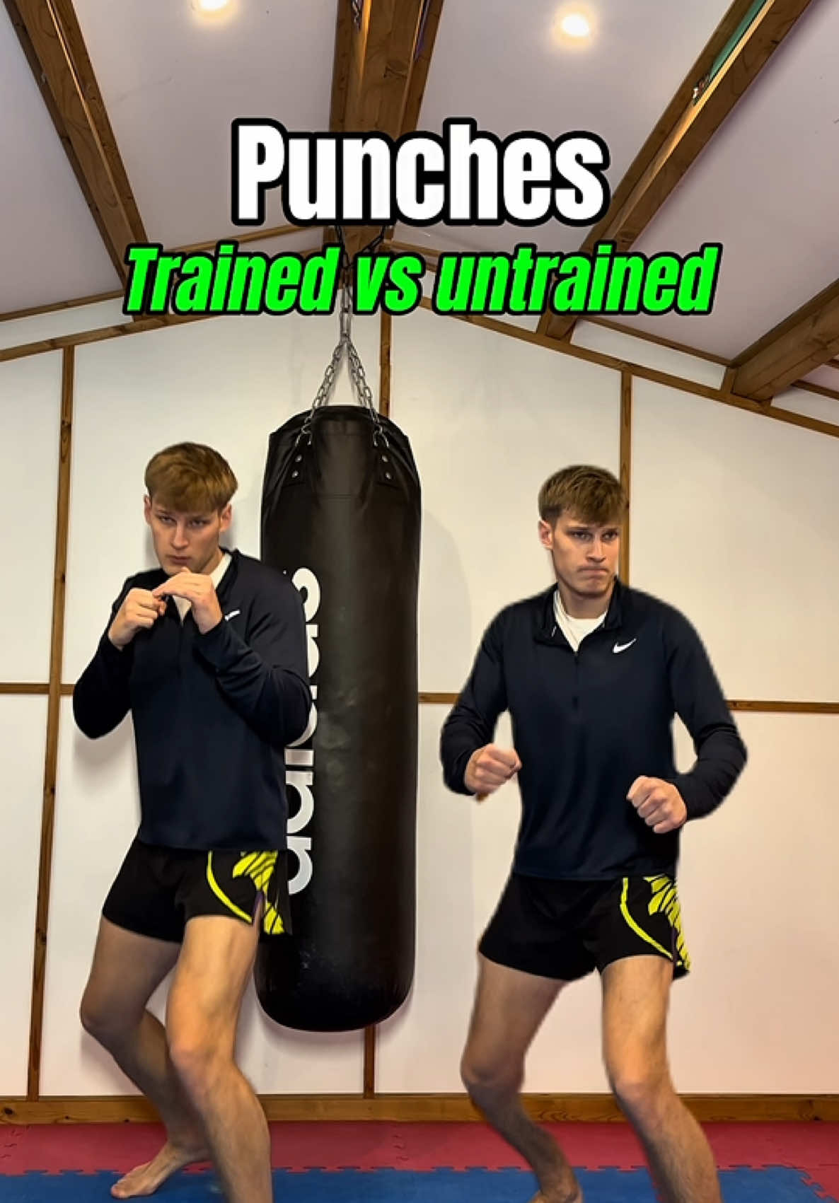 Trained vs untrained punches