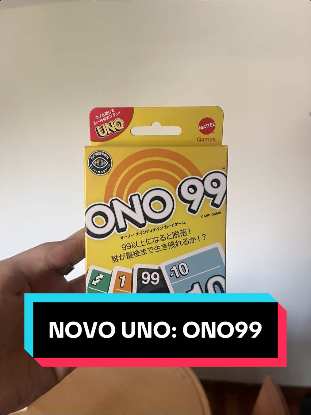 Novo uno - Ono99 #uno #baralho #jogosdetabuleiro 
