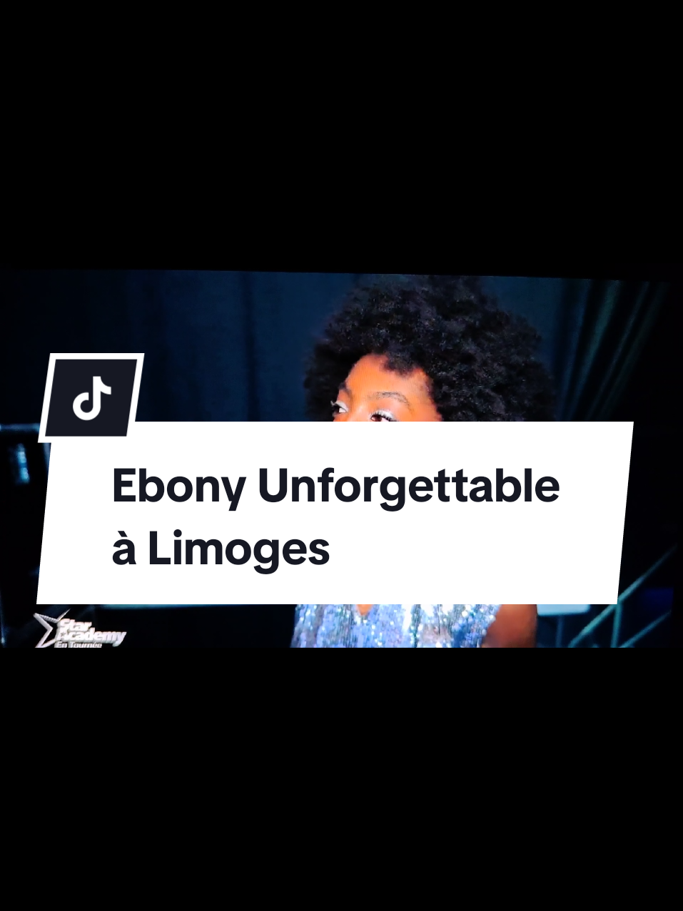 Ebony chante Unforgettable à Limoges 🥰 extrait vidéo de l'épisode Star Academy en tournée du mercredi 5 mars  tous les épisodes sont disponibles sur TF1+. tous droits réservés à Endemol production. #StarAcademy #quotidiennestarac #staracademy2024 #ebony #unforgettable 