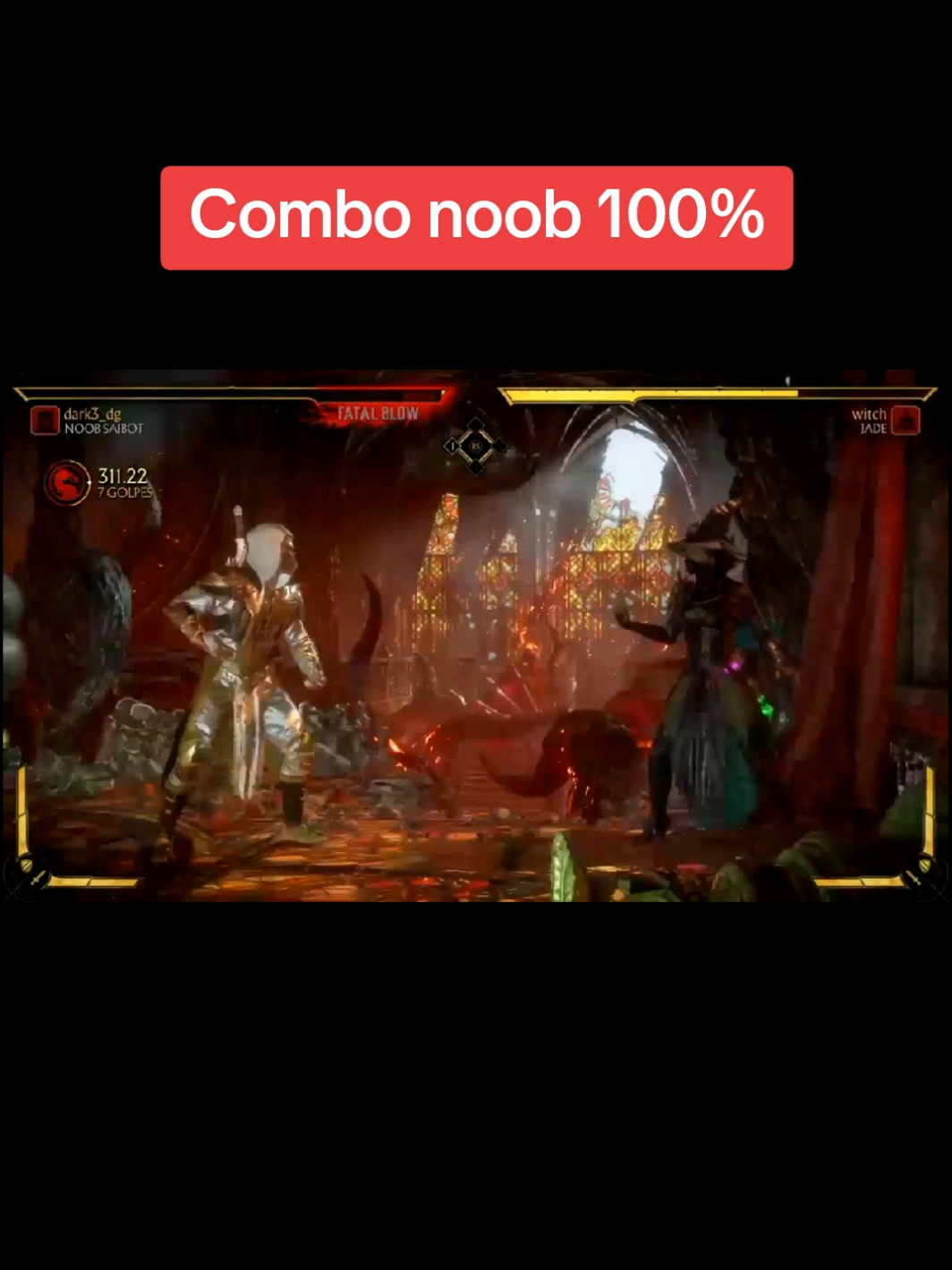 combo noob saibot 100 #mortalkombat #mk11 #Capcut #game #fyp #noobsaibot #mk 