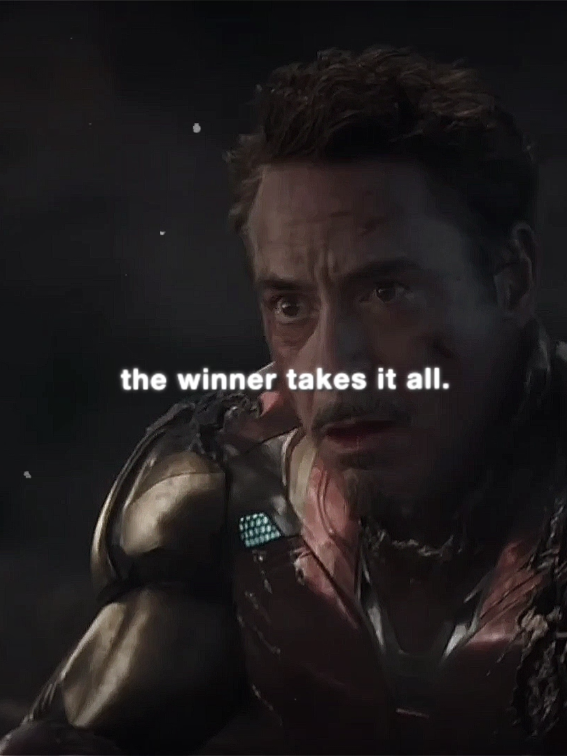 the winner takes it all. #ironman #ironmanedit #tonystarkedit #tonystark #mcu #mcuedit #marvelstudios #avengers #theavengers #avengersedit #endgame #avengersendgame #endgameavengers 