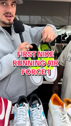 FIRST NIKE RUNNING AIR FORCE 1 #runtok #runningtok #VINTAGESNEAKERS #rare #airforceone #sneakers #sneakerhead #vintagefashion #collection #fyp 