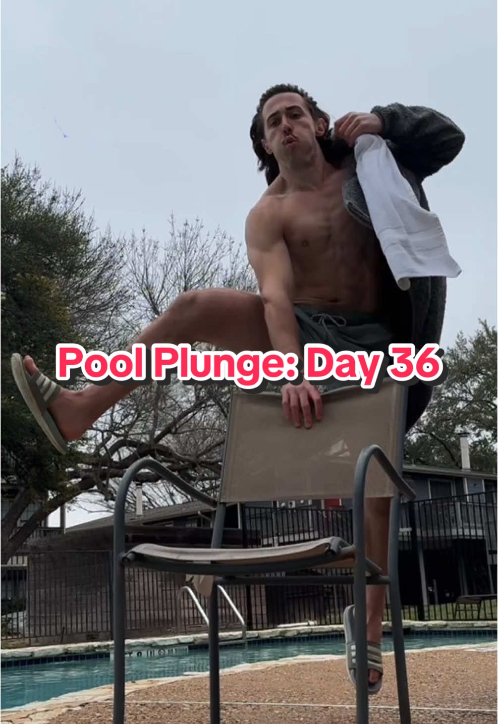 Pool Plunge: Day 36 2:48pm // 38°f (3°c) #iamspeed #coldplunge 