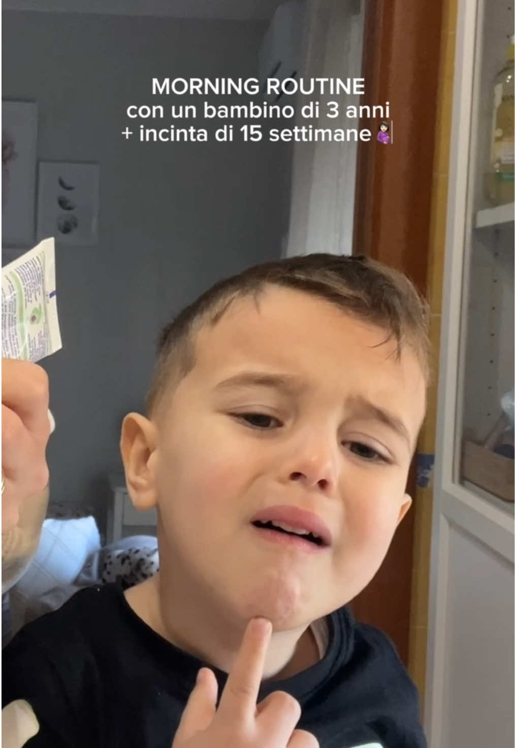 Mi è uscita la pancia durante la notte praticamente😆🤰🏻