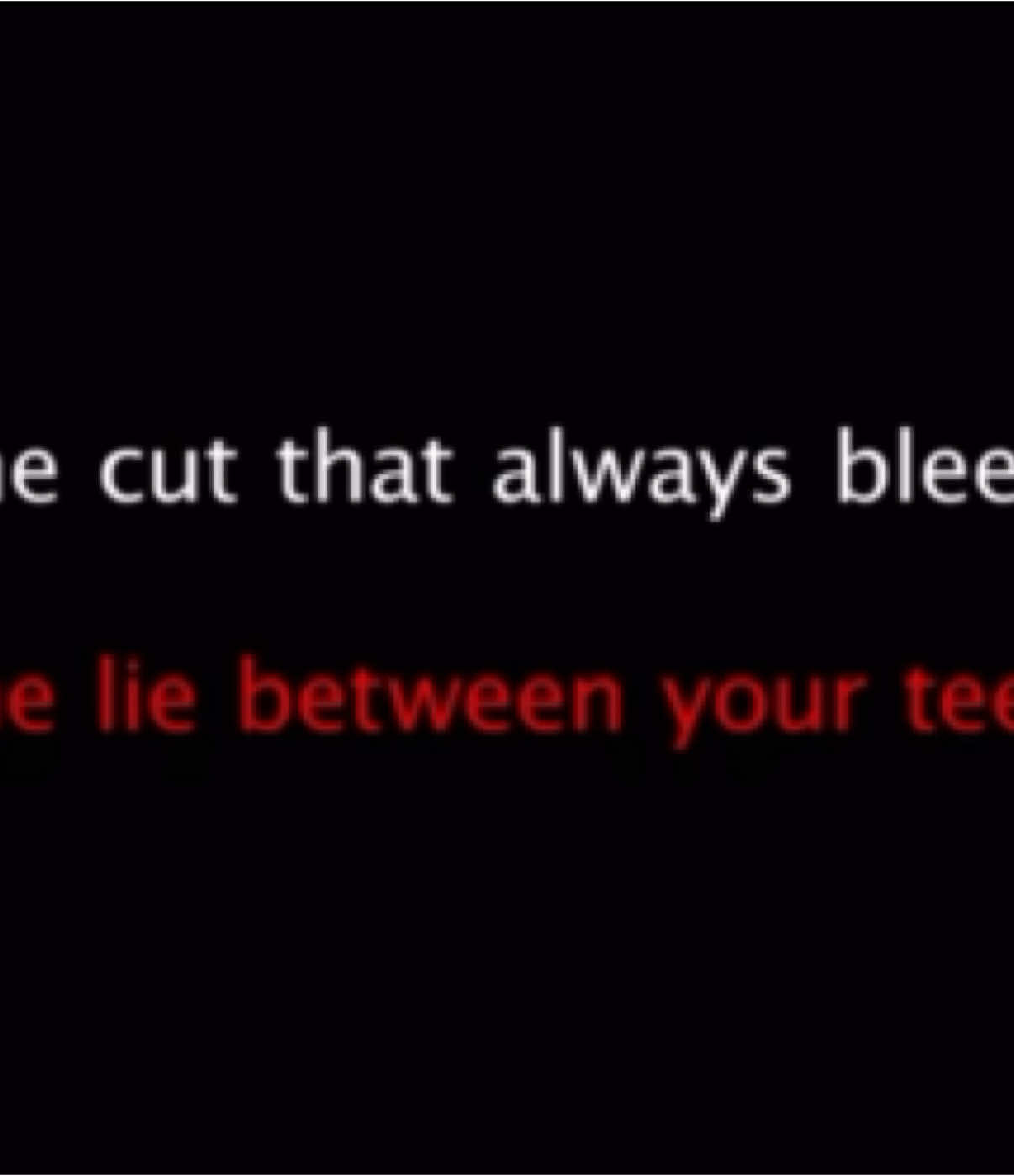 The cut that always bleeds.  #karaoke #singwithme #sing #fy #viral #firstvideo #thecutthatalwaysbleeds #tiktok 