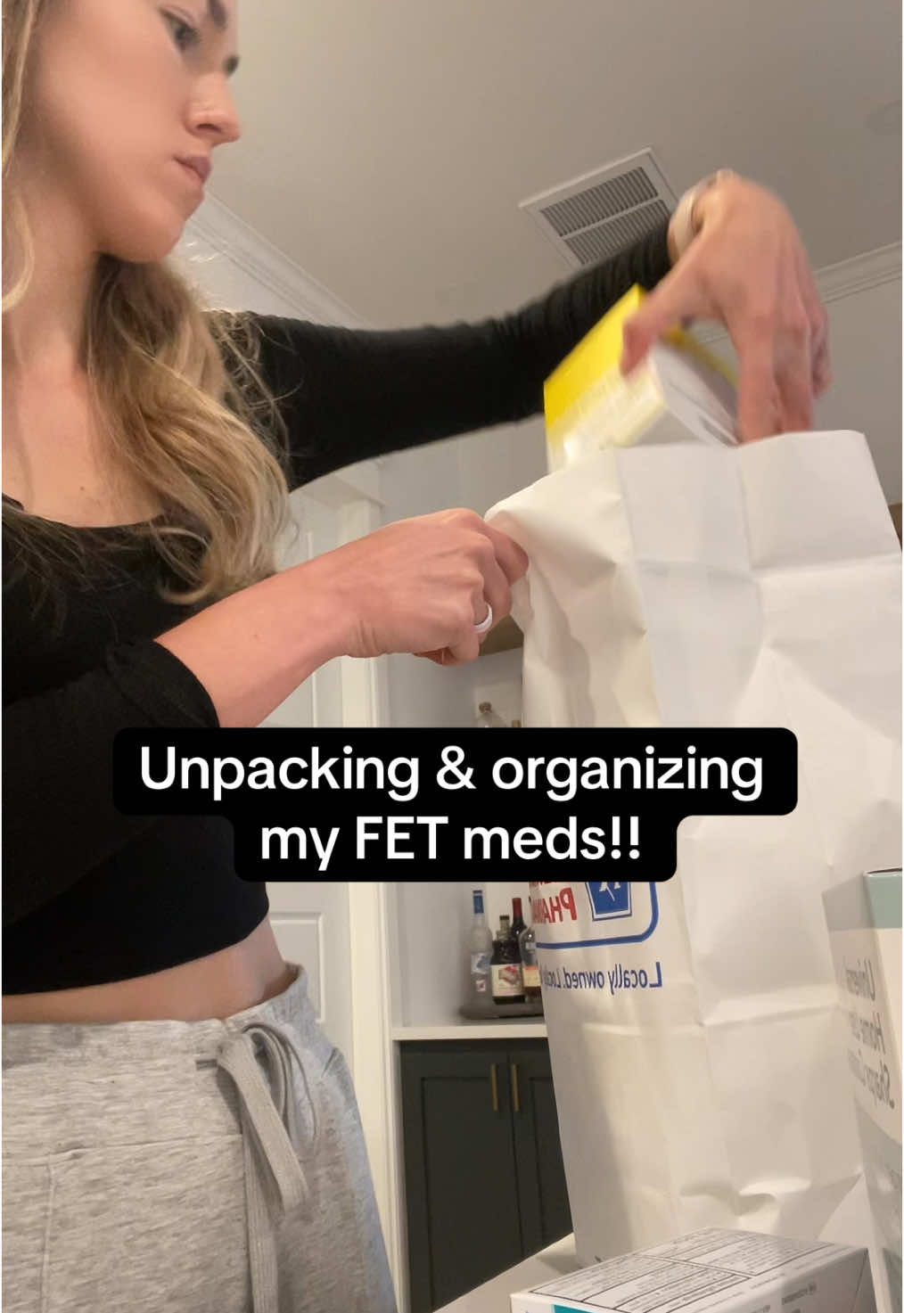 Keeping my meds & supplies organized gives me the tiniest sense of control in a process where I have almost none.  #ivf #FET #embryotransfer #infertility #ttc #ivfmeds #infertilityawareness #ttccommunity #ttcafterloss #pcos #ivfprep #ttctiktok #ivfjourney #infertilitystruggles 