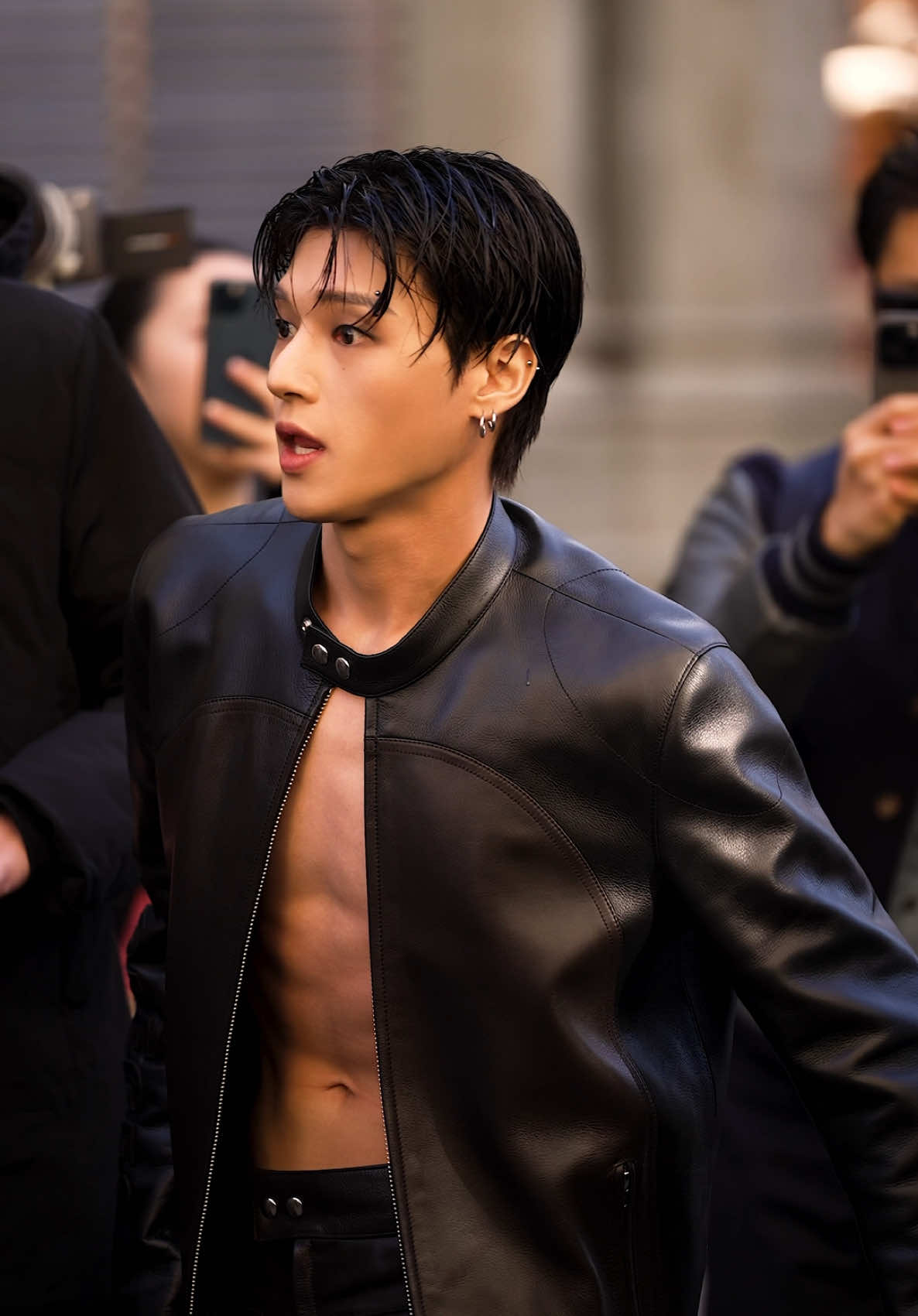 @ATEEZ_Official #wooyoung at #courreges fashion show ! #ateezofficial #wooyoungateez #sametgorgozfilms #parisfashionweek #pfw 