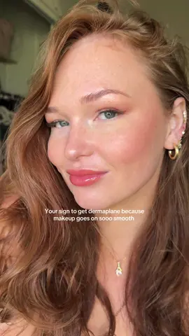 Like butter 🧈✨ and such a good exfoliant too. Tinted moisturizer: @bobbibrownth. #makeup #dermaplane #skin #skintreatment #redhair #freckles #fypシ 