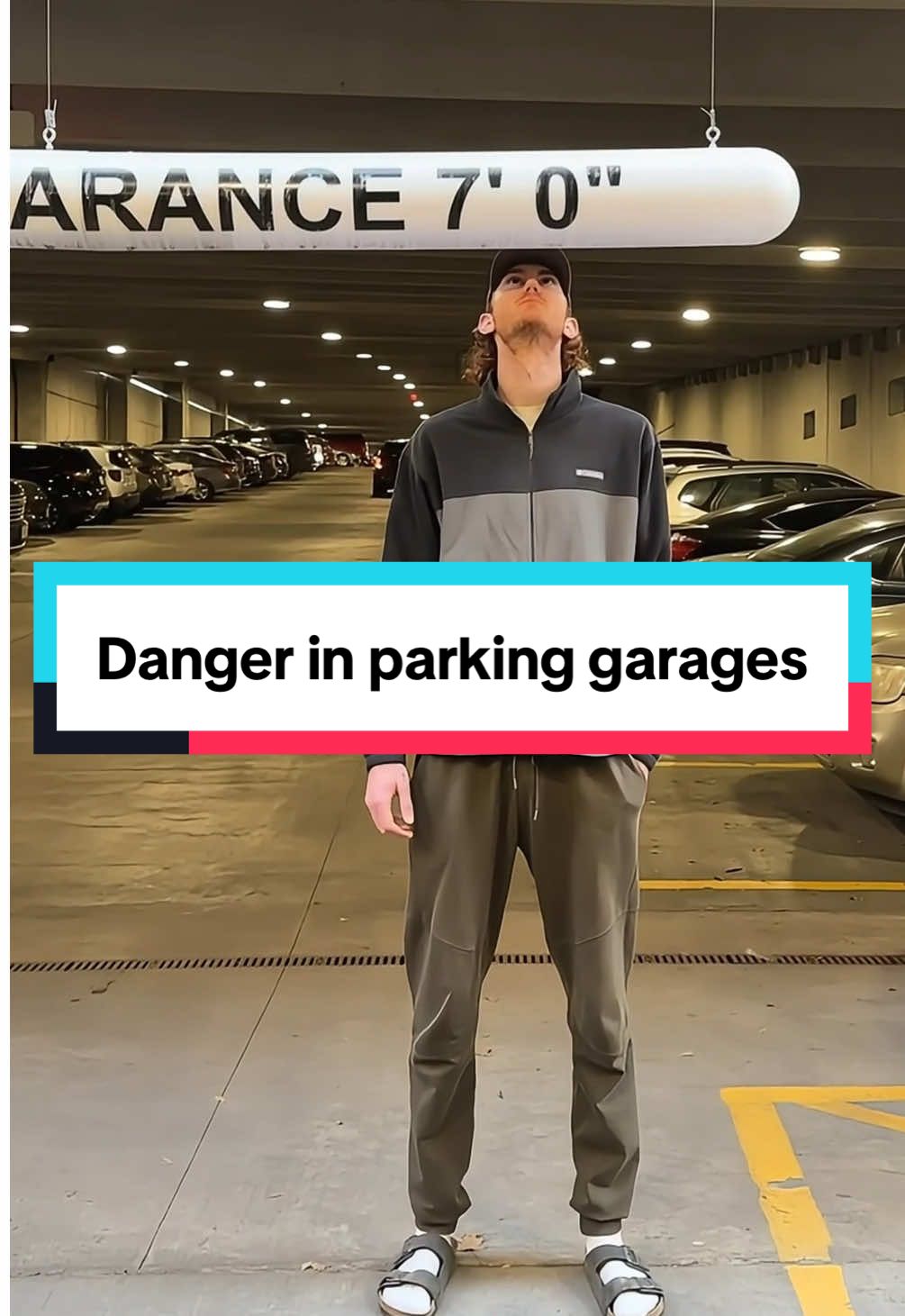 The dangers of being tall in a parking garage #tall