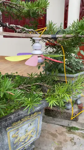 Quạt Trần Mini Tích Hợp Bóng Trần Siêu Sáng 30W 3 Cấp Chỉnh Gió#xuhuong #thinhhanh #giadungtienich 