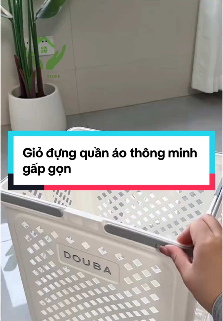 Giỏ đựng quần áo bẩn thông minh gấp gọn#giadung #giadungthongminh #giadungtienich #giodungquanao #giodungquanaoban #giodungquanaogapgon 