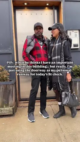 Fit check with the hubby #funnytiktok #couplegoals #couplestiktok #marriedlife #marriedcouple #marriedlifehumor #fitcheck #funnymom #husbandwife #husbandandwife #outfitideas 