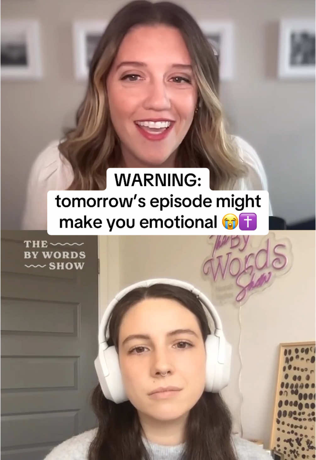you guys, this week’s episode 😭😭😭 I can’t wait for you to hear it tomorrow! #christianwoman #followingjesus #christianwomen #christianpodcast #biblestudy 