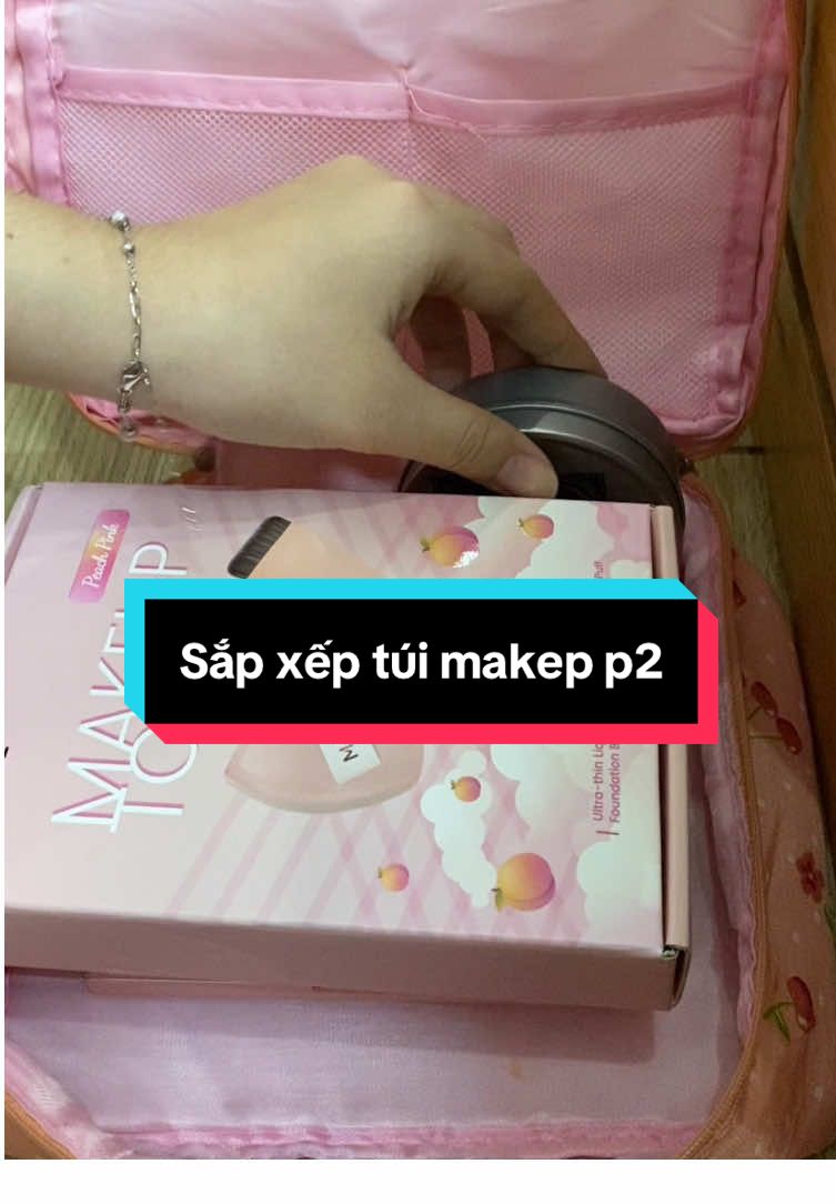 Ngăn nắp gọn gàng chiếc túi makeup thoai #makeup #son #asmr #xuhuong #chieememakeup 