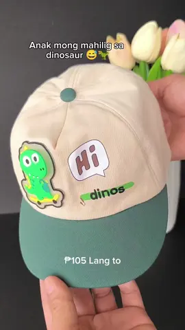 Anak mong mahilig sa dinosaur 🦖  #baseballcap #baseballcapforkids #capforkids #dinosaurcapforkids #fyp #foryoupage 