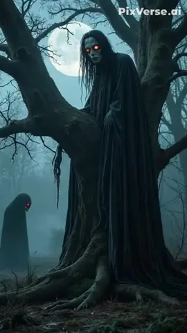 The Ghost and the Beast in the Tall Tree#scarystories #ghosts #horror #nghtmre #Pixverse #mystery #beast #creapy #creepy #dark #spooky #fyp #airplane #monster #night #foryou #horrortok #おすすめ #horrormovie #fear