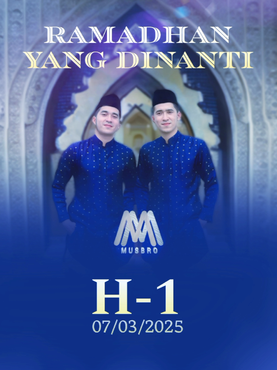 H-1 😍 wah tinggal nunggu besok rilistnya🥰 #musbronewsingle #ramadhanyangdinanti #newproject #musbrokdi 