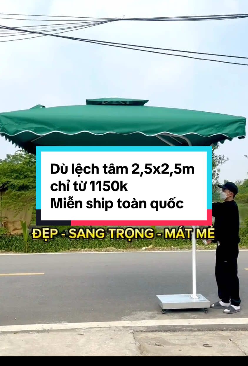 Dù Lệch Tâm 2m5x2m5 giá rẻ dành cho anh chị nào cần ạ #odulechtam #xuongodudaihai #ochemua #odungoaitroi #odu 