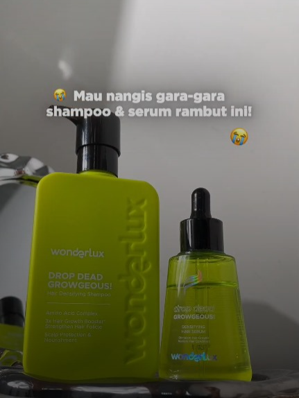 pakai combo Dropdead Series ini bisa bantu numbuhin baby hair kamu lo! yuk cobain sekarang juga!!! #wonderlux #wonderluxofficial #haircareroutine #tipshaircare #haircareproducts #promoramadhan #wonderluxhairserum #shampononsls #shampoolokal #rekomendasishampo #rambutpitak #rambuttipis #fyp