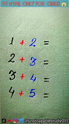 IQ TEST 🔥 ONLY FOR GINUS 😱#unstoapablestudy0111 #iqtest 