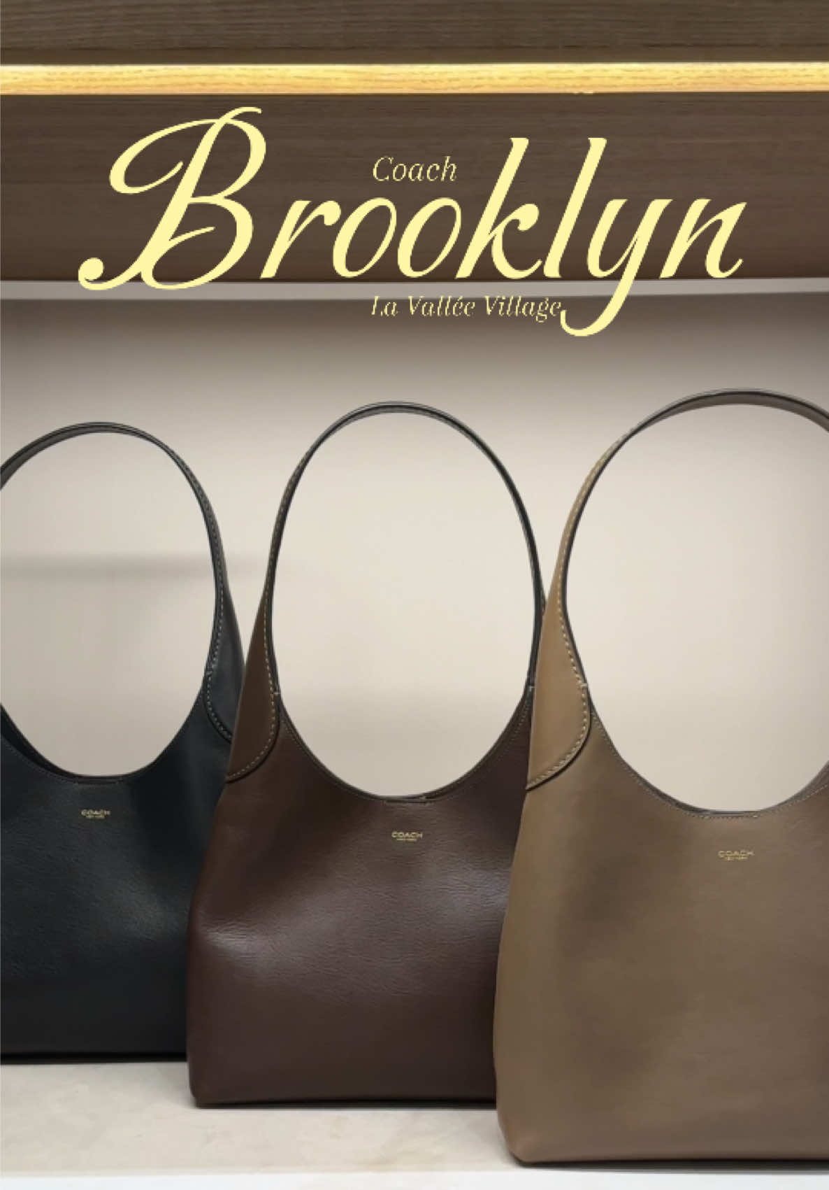 Le Brooklyn est enfin disponible en boutique 🥹✨  #coach #coachoutlet #coachoutletemployee #coacheurope #fyp #fy #foryoupage #coachbrooklyn #brooklynbag 