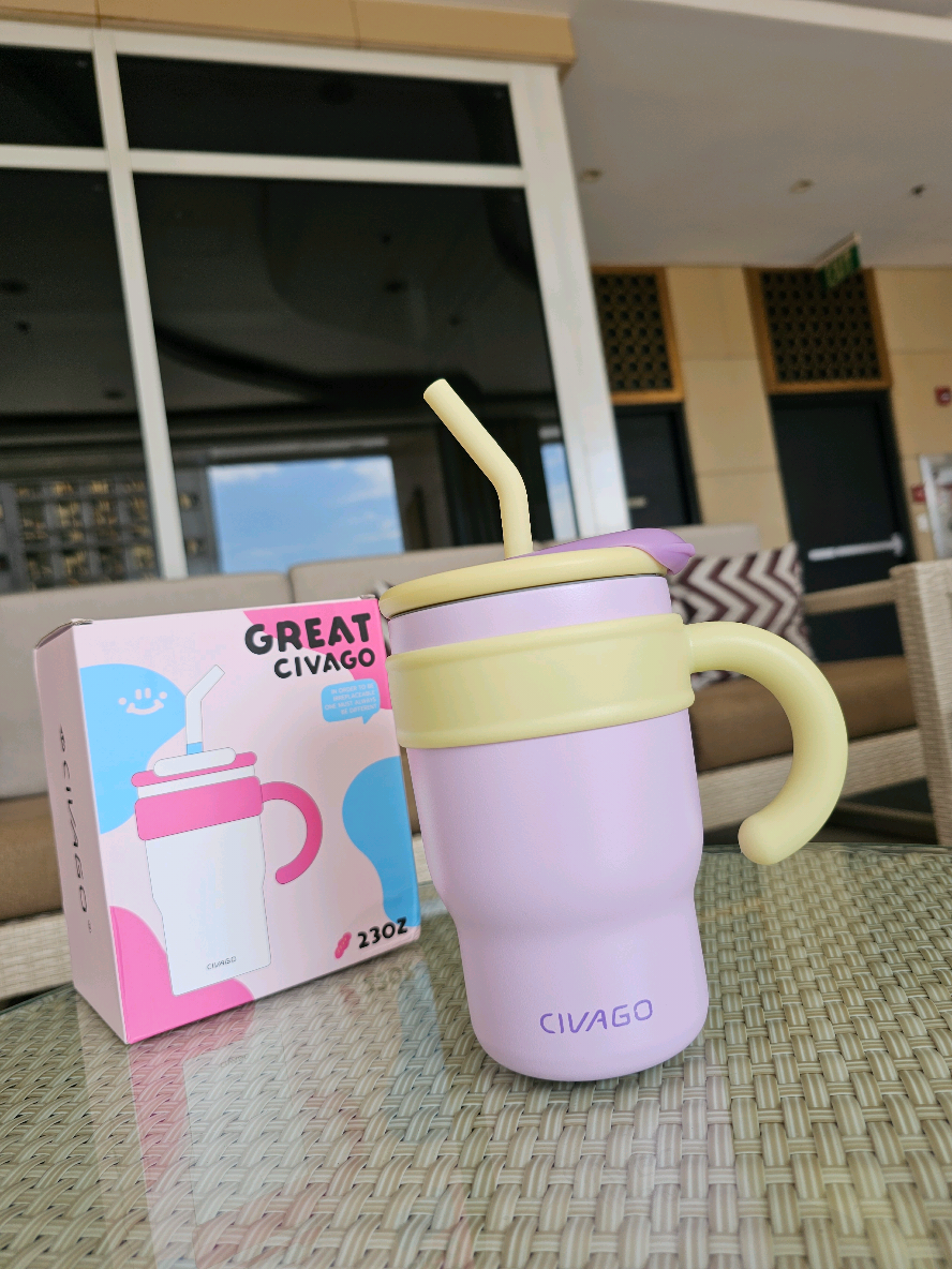 hello sa mahilig sa tumbler ! Super cute ng color nitong CIVAGO 23oz tumbler. Check out on my yellow basket! #civago #tumblersoftiktok #budolfinds #fyp #foryou 