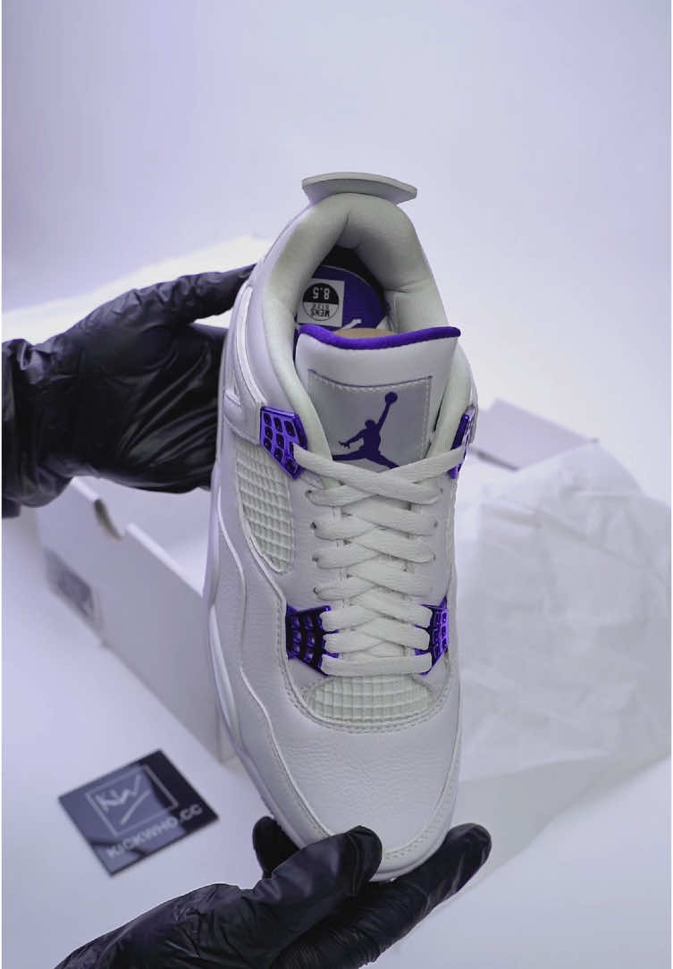 Sneaker dreams do come true 🌈Finally unboxed the Nike Air Jordan 4 Retro Purple Metallic. Tag your dream pair below😎 . . . #sneakerdreams #nike #airjordan4 #jordan4 #fashion #menfashion #sneakers #shopping #sneakergallery #unboxing #unboxingasmr #unboxing #unboxingvideo #hypekicks #sneakerunboxing 