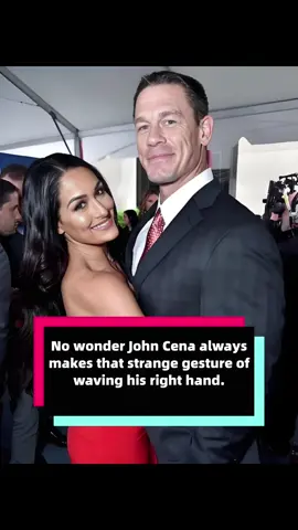 No wonder John Cena always makes that strange gesture of waving his right hand. #usa #celebrity #entertainment #johncena #WWE #fyp 