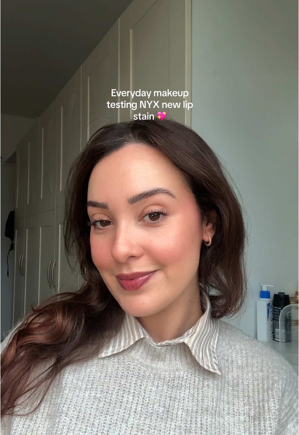 My everyday makeup plus testing new lip stain from @nyxcosmetics_uk 😍 all I found was the colour espresso soak when I went to buy it but i was lowkey scared it was too dark 🤭 #makeup #grwm #getreadywithme #nyxcosmetics #lipstain #softglam #lipiv #MakeupRoutine 