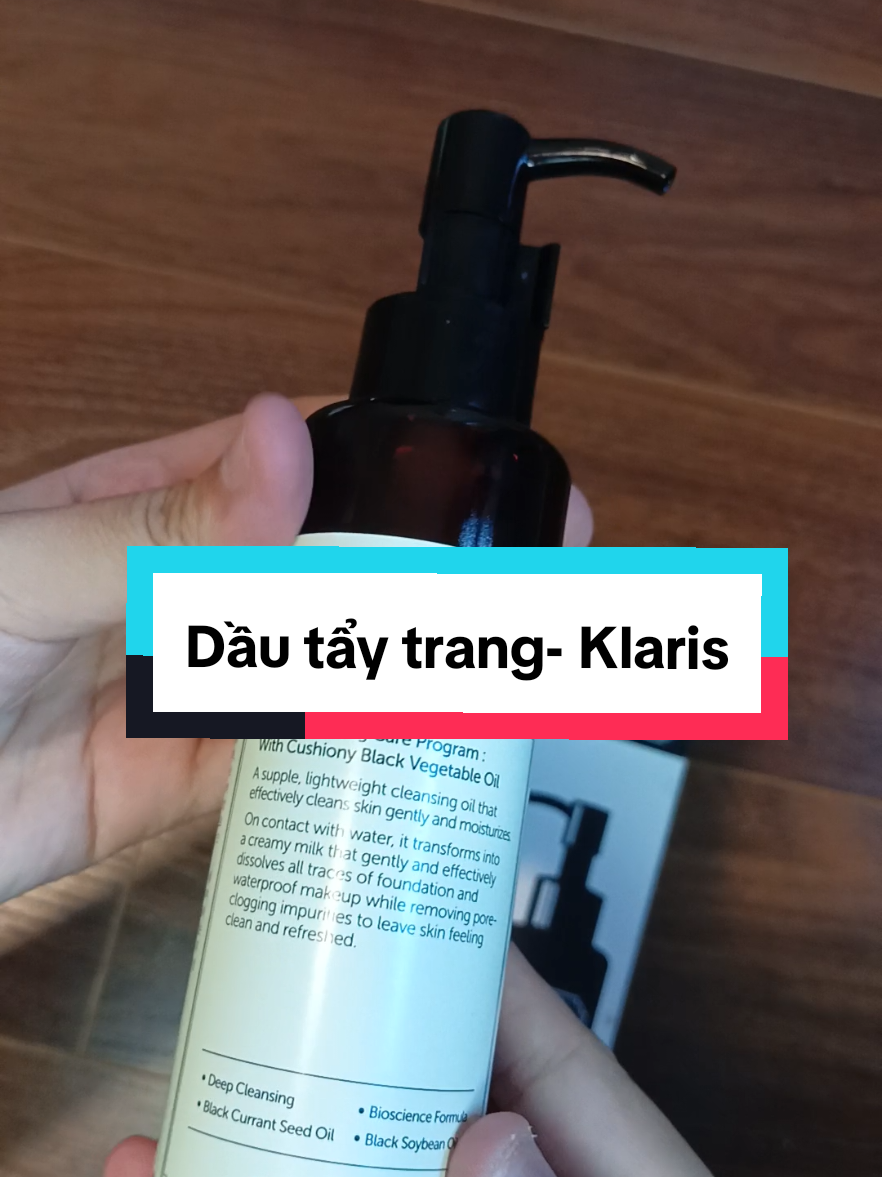 Dầu tẩy trang Klaris tẩy sạch tẩy sâu, siu dưỡng da nữa mấy bà ơi,  da vừa sạch vừa xênh sài thích cực nhaa😘😘😍💯#dautaytrang #claris #taytrang #taytrangquocdan #skincare #skincareroutine #skincarereview #takecareskin #skincaretips #skin #viral_video #trending #hottrend #hottiktok #lamdepkhongkho #tiktokviral #viralvideo #xuhuong #xuhuongtiktok #hot #viral #virall #viral_video #skincaretips 