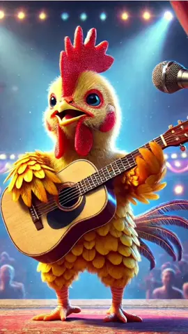 Gà gáy #chickensoftiktok #funnyvideos #videoai #fyp 